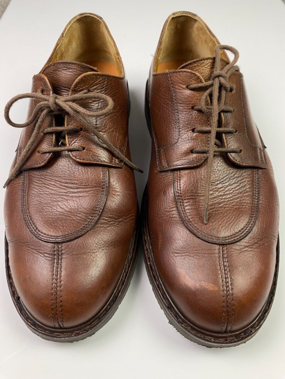 Mephisto Air Relax Goodyear Welt Split Toe Shoes Mens 11 Brown Oxford Phoebus